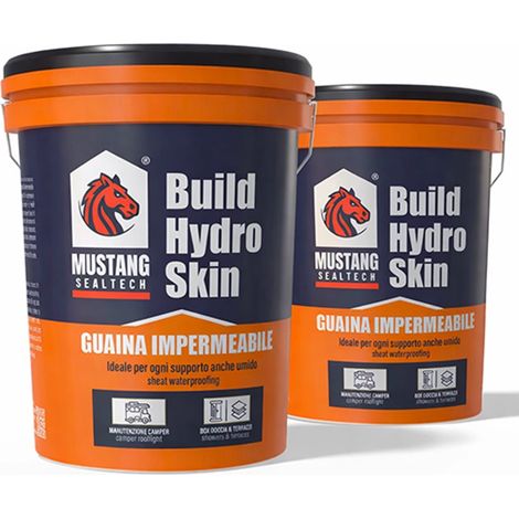 GUAINA LIQUIDA POLIMERO MS "BUILD HYDRO SKIN" 1,5KG GRIGIO MUSTANG
