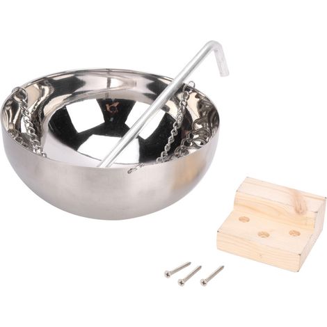 Bol d'aromathérapie de Sauna en acier inoxydable de 20cm, support d'huile essentielle, accessoires de salle