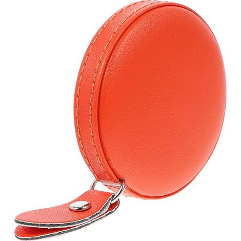 Mètre ruban de couture ABS/PU orange rétractable, pour maison (1/5)