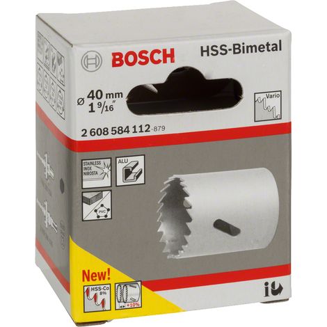 Bosch HSS Bi-Metal Holesaw 40mm Dia (1/3)