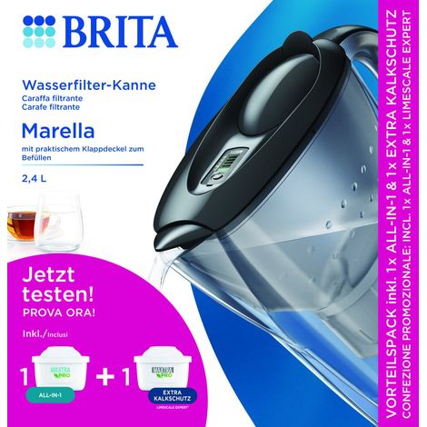 Brita Marella graphit inkl. inkl. 1x ALL-in-1, 1x Extra Kalk