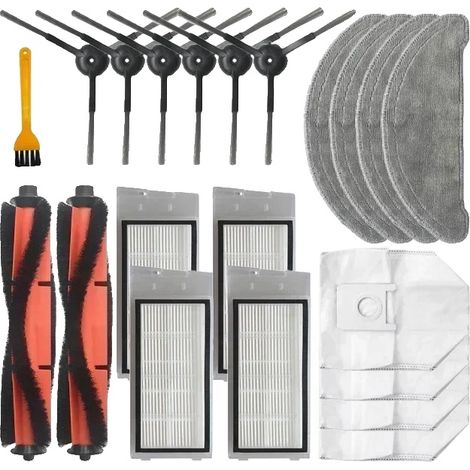 Pièces d'aspirateur robot, chiffon de nettoyage, filtre HEPA (1/2)