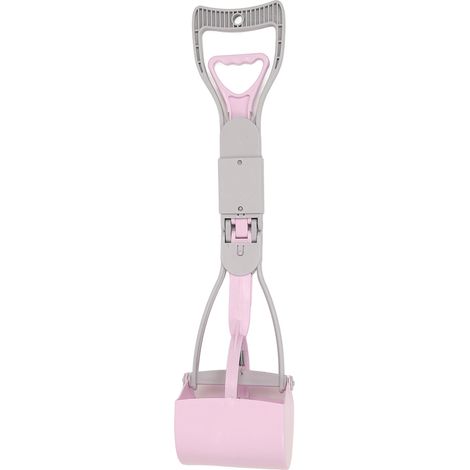 Non Breakable Pet Pooper Scooper for Dogs Long Handle High Strength Spring Large Poop Picker Upper for Easy Grass Gravel Pick Up 59cm Purple (1/5)