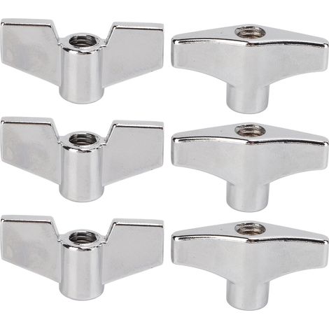 Écrou en T durable pour batteries, pièce de rechange pour cymbales et supports de percussion, accessoire robuste. (1/5)