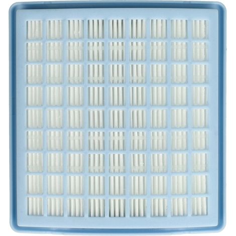 vhbw filtro compatibile con Miele SACJ2, SACP3, Swing H1 aspirapolvere - filtro HEPA aria di scarico bianco / azzurro