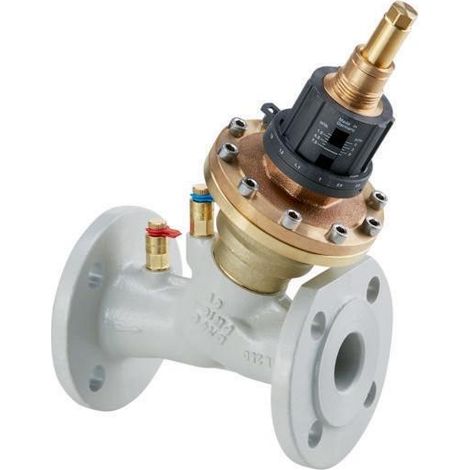 OVENTROP Druckunabhängiges Regelventil Cocon QFC mit Flanschen nach EN 1092-2 PN 16 DN 65, 5 - 20 m2/h, mit zwei montierten Classic Messventilen, Grauguss, 1146151 (1/4)