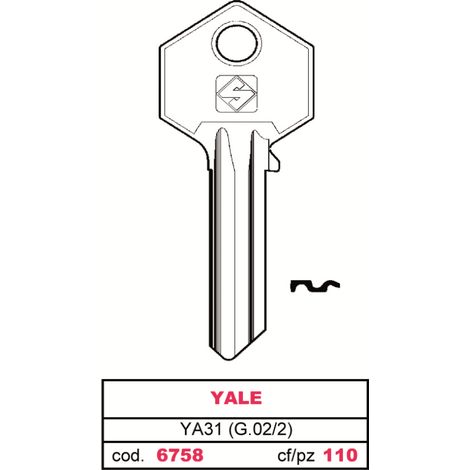 Silca chiave asc ya31 (g.vac 2) yale (100 pezzi) - Silca