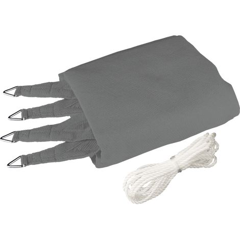 Windhager Sonnensegel Capri 4x4m grau Sonnenschutz UV-Schutz 50+ Sonnendach (1/4)