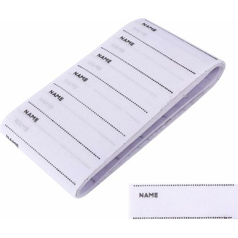 Etiquettes pour vêtements, 200Pcs Etiquettes thermocollantes sur tissu pour la couture de vêtements personnalisés pour les unifor (1/4)