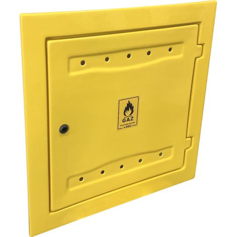 OSŁONA LICZNIKA GAZU Z TWORZYWA 150600600MM ŻÓŁTA - DG P12060