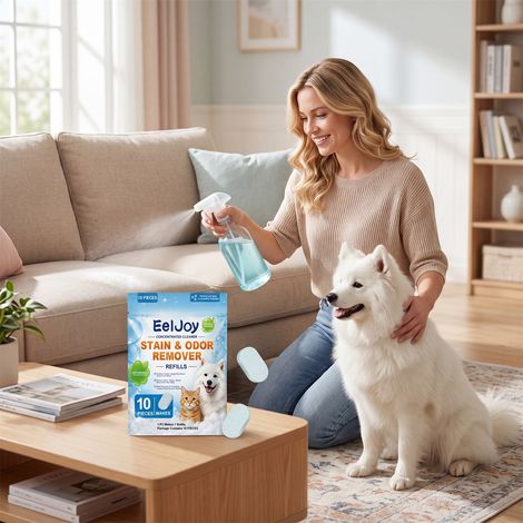 Nettoyant détachant et désodorisant pour animaux, convient au nettoyage et à l'entretien quotidien des chats et des chiens - 10 pièces -- AUTLEAD (1/5)