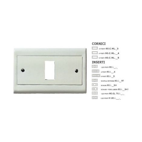 Cornice 5 Posti Bianca ( MASTER cod. 60CML105 )