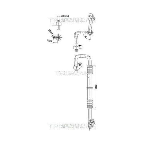 Conduite à haute/basse pression, climatisation TRISCAN 9010 43003 HYUNDAI