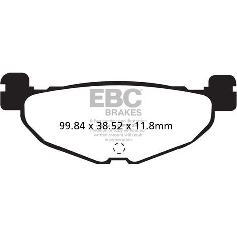 Pastillas de freno EBC SFA408 para scooter (juego para 1 disco)