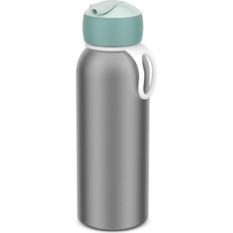 Mepal - Borraccia Ermetica Flip-up Campus - Borracce Ermetiche per Bambini - Borraccia in Acciaio Inox - 4 Ore di Calore e 12 Ore di Freschezza - Senza BPA - 350 ml - Cool mint (1/5)