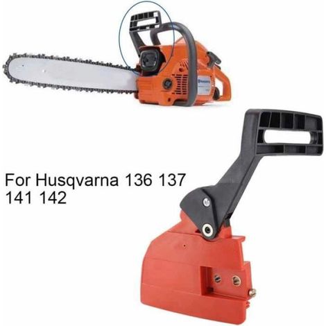Chaîne d'embrayage Pignon pour Chaîne de Frein Assemblage Compatible avec pour Husqvarna 136 137 141 142 tronçonneuse (1/3)