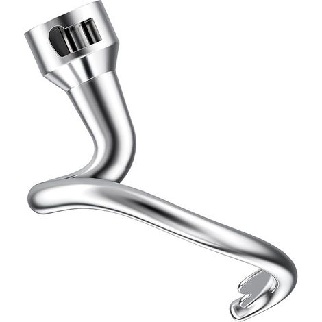 4.5-5 Crochet à pâte en spirale pour Kitchenaid, crochet à pâte K45DH pour batteur sur socle QT, attachement à la pâte en acier inoxydable (1/5)