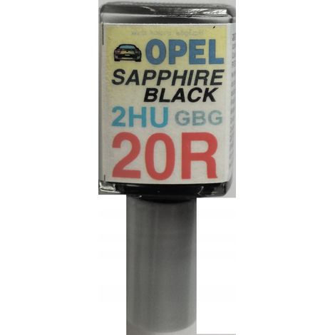 Reparación de arañazos en la pintura del coche Opel Z20R 20R negro zafiro 10 ml ARA (1/5)