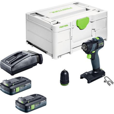 Trapano avvitatore a batteria Festool TXS 18-Basic 18 V 40 Nm brushless + 1x batteria ricaricabile 4,0 Ah + caricatore rapido + systainer