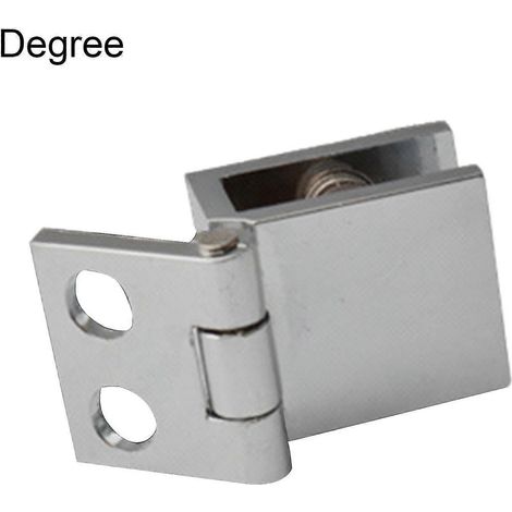 KLVGTIFS PU - Charnière à verre à 0 degré, facile à installer, pour porte de placard en verre Mengxi (1/3)