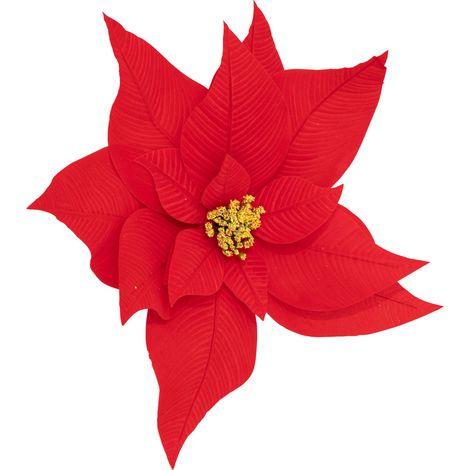 Déco de Noël XL Fleur de Poinsettia Rouge 45 x 45 cm - Feeric Christmas (1/3)