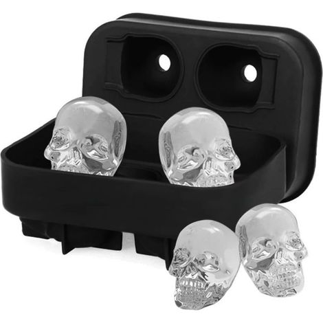 Moule à glaçons en silicone avec motif de crâne - Online Store (1/4)