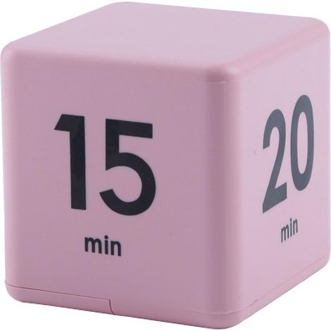 Würfeltimer mit Zeitmanagement- und Countdown-Funktion, Schwerkraftsensor, Klapptimer, 6,6 cm (2,6 Zoll), Kinderzeituhr – Rosa