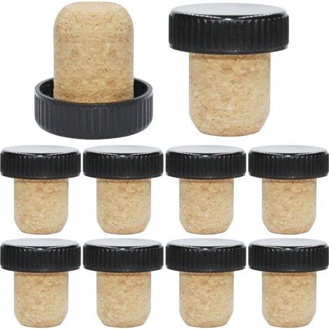 Pack of 10 cork stoppers for arts and crafts and decoration. - AquaForge (1/5)