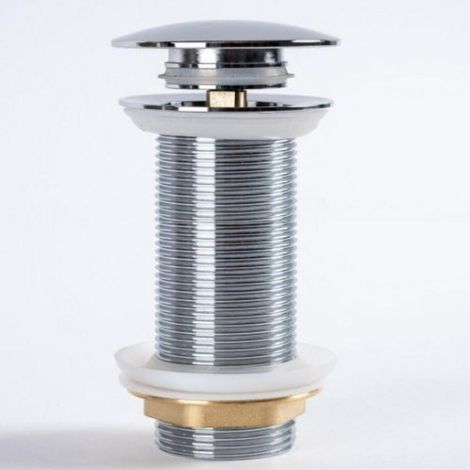 Wanda Collection – Bonde de douche clic-clac sans trop-plein – Diamètre 40 mm – Hauteur 120 mm – Finition chromée pour plan épais jusqu'à 10 cm (1/5)