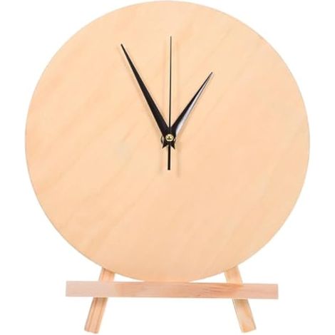 Cadran Vierge en Bois Rond de 25cm pour Horloge Murale (1/5)