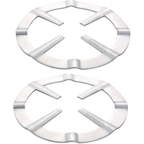 Lot de 2 supports de casserole à gaz en fer pour cuisinière à gaz, cafetière, moka