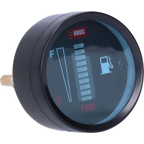 Indicateur de Jauge de Carburant LED 52mm - 12V, résistance réglable - Pour auto et moto (1/4)
