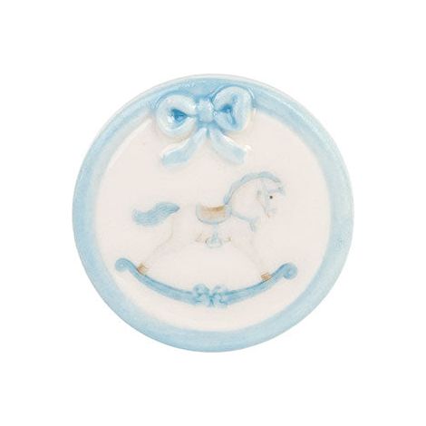 Cupido&Co. Magnete Cavallino D 40 Mm Azzurro