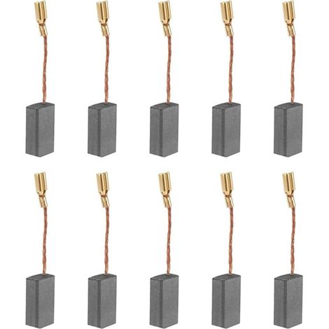 10PCS Balais de Charbon Brosse à Charbon Moteur Outil électrique Universel Charbon pour Moteur électrique S1M-FF03-100A/6-100 A86C -16 8 5 46mm (1/5)