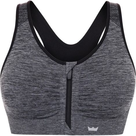 SPORT-BH-TOP SHEFIT GRAPHITGRAU FRONTVERSCHLUSS 2XL