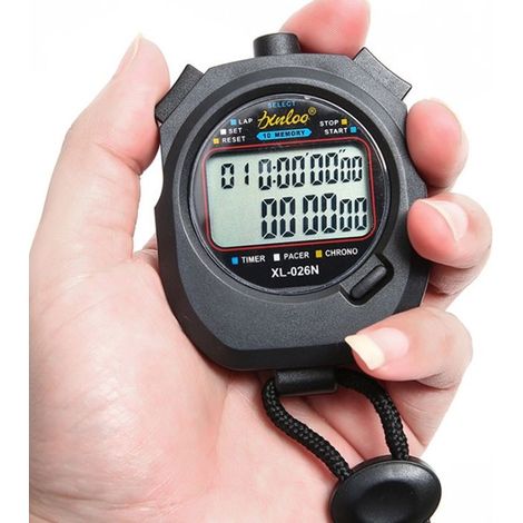 Chronometre - HAWUJ - XL-026N double rangee 10 memoires grand ecran arbitre (1/5)