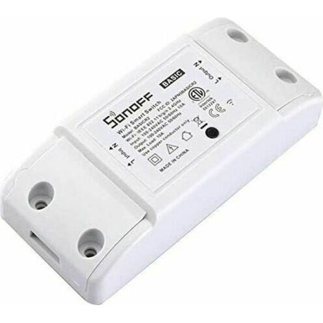 Interrupteur intelligent SONOFF BASIC R2 avec WiFi, Télécommande sans fil, Minuterie et Contrôle via Appli, Compatible avec Amazon Echo Alexa, Android et iOS (1/5)