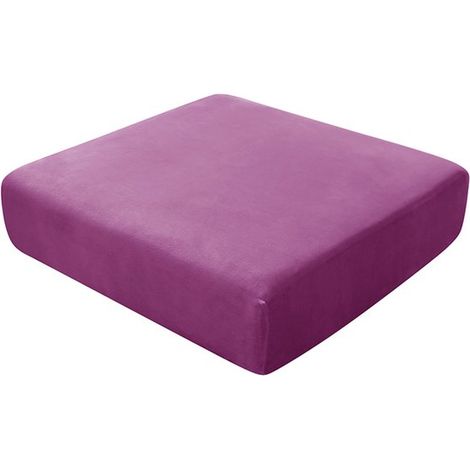 Fodera elasticizzata in peluche per cuscino di seduta del divano，Cuscino singolo sostituibile，Lunghezza 65-90 cm，larghezza 65-90 cm，Blu medio (1/5)