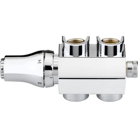 Danfoss VHS Ventilset CHROM - Heizkörper R 1/2, Durchgang, 013G4752 (1/5)