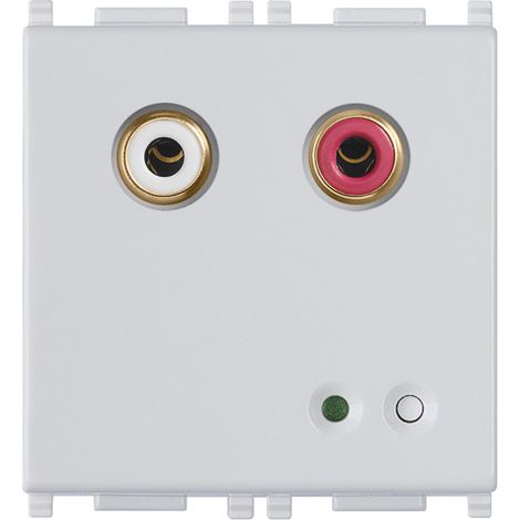 VIMAR - 14582.SL Entrée audio RCA 2M Argent