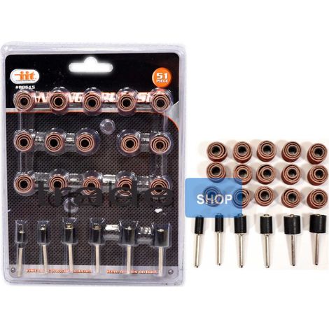 Trade Shop - Kit 51pcs Accesorios Mini Dremel Modellism Máquina Perforadora - (1/2)