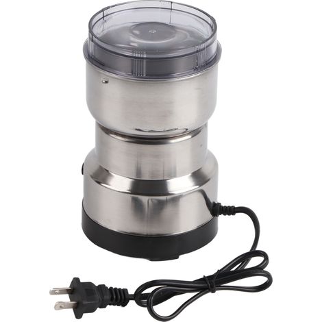 Broyeur électrique miniature en acier inoxydable à 4 lames, moulin à grains portable, ustensile de cuisine, prise américaine 110 V (1/5)