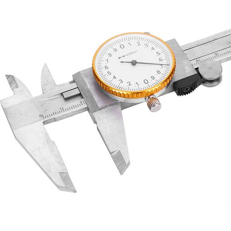 Pied à coulisse à cadran antichoc, pied à coulisse à vernier, comparateur à cadran, outil de mesure 0-150 mm (1/5)