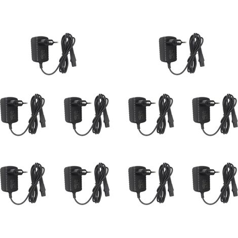 10X Chargeur de Rasoir pour ÉLectrique 12V de Remplacement Du Cordon D'Alimentation pour la SéRie Z20 Z30 Z4 de Beard pour les ModèLes 380 4775 190 360 1775 Prise EuropéEnne (1/5)