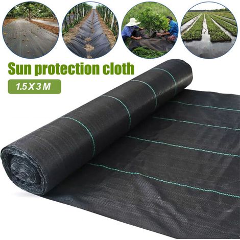 Rosvola Bâche Protection Sol et Jardin (1.2m x 3m) - Toile Géotextile Anti Mauvaises Herbes Anti UV Robuste Perméable (1/5)