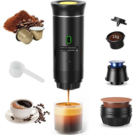 Machine à Cafe Portable, 3 en 1 Cafetière Expresso Machine a Cafe de Voyage (1/5)