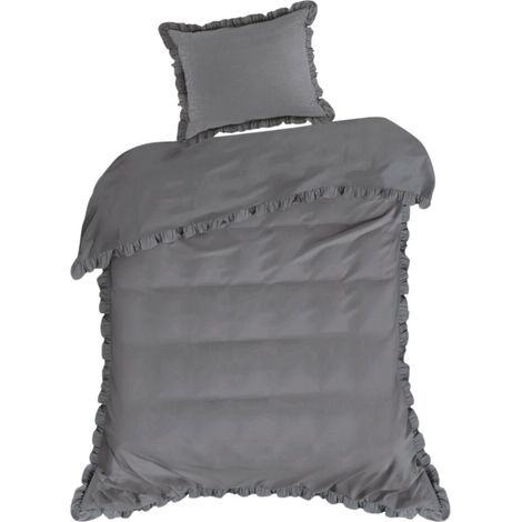 Parure de lit Steel Frill 140x200 cm en coton (1/5)