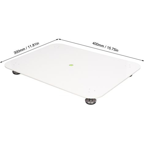 Tableau de nivellement réglable en acrylique bleu 400x300mm avec tapis silicone pour résine lisse (1/5)