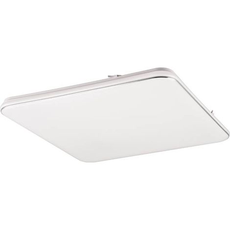 REALITY LEUCHTEN PLAFONNIER LED BLANCA R64141201, PLASTIQUE BLANC MAT/CHROME, AVEC LED 46 WATT, VARIATEUR D'INTENSITÉ (1/3)