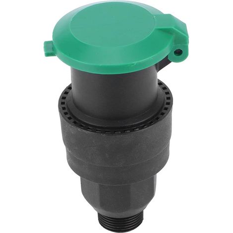 Válvula de entrada de agua (3 piezas) - Válvula de riego para manguera de jardín - Riego de césped - Conector rápido - Rosca macho G3/4 - Negro (1/5)